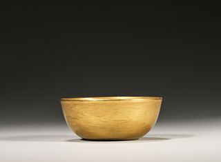 A Golden Glaze Porcelain Bowl