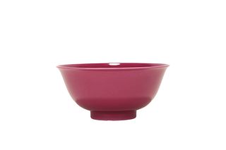An Rouge-Red Glaze Bowl