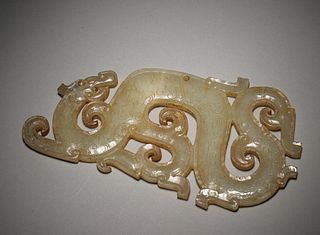 A Dragon Jade Pendant