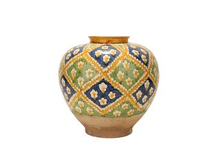 A Sancai-Glazed Jar