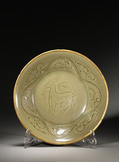 A Yaozhou Kiln Stag Plate