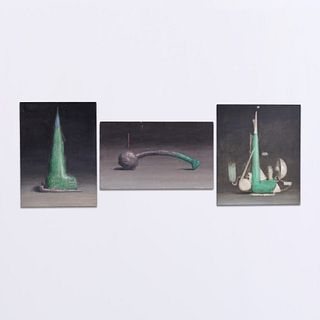 3 Jerry McLaughlin Still Life Paintings, Triptych