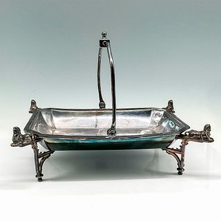 Egyptian Sphinx Silverplate Footed Chafing Dish