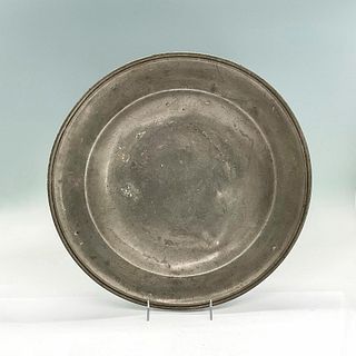 Antique Pewter Shallow Bowl