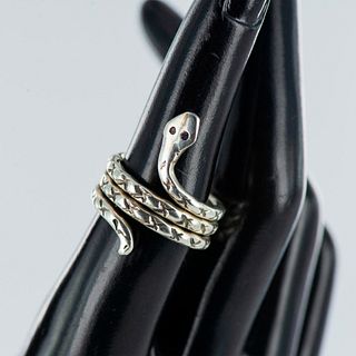 Southwest Style Sterling Silver Snake Ring