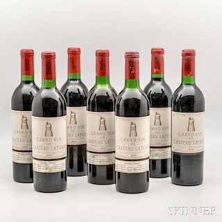 Chateau Latour 1970, 7 bottles