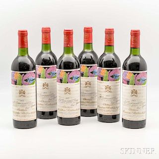Chateau Mouton Rothschild 1975, 6 bottles