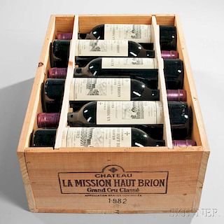 Chateau La Mission Haut Brion 1982, 12 bottles (owc)