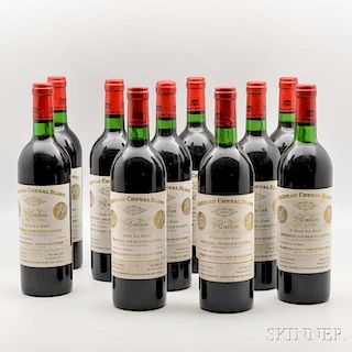 Chateau Cheval Blanc 1975, 10 bottles