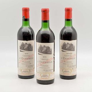 Chateau L'Evangile 1970, 3 bottles
