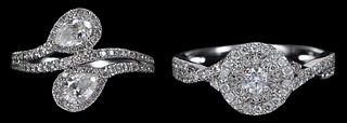 Two 14kt. Diamond Fashion Rings