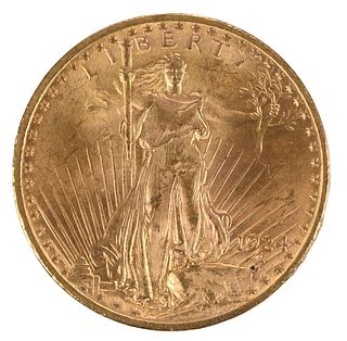1924 St. Gaudens $20 Gold Coin 
