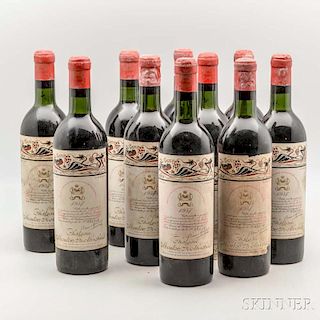 Chateau Mouton Rothschild 1957, 10 bottles