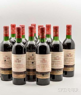 Chateau Forts de Latour 1966, 11 bottles