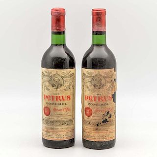 Chateau Petrus 1967, 2 bottles