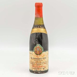 Caves de la Busserole La Romanee Confrerie des Chevaliers du Tastevin 1955, 1 bottle