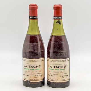 Domaine de la Romanee Conti La Tache 1966, 2 bottles