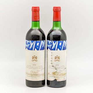 Chateau Mouton Rothschild 1976, 2 bottles