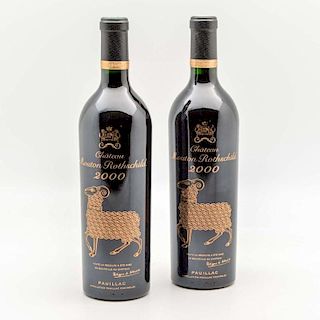Chateau Mouton Rothschild 2000, 2 bottles