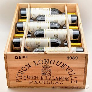 Chateau Pichon Longueville Lalande 1989, 12 bottles (owc)