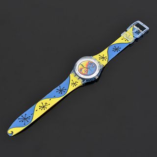 Kenny Scharf FIZ N' ZIP Swatch Wristwatch