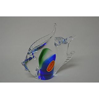 Murano Glass Multi-Colored Tropical Fish, Vintage