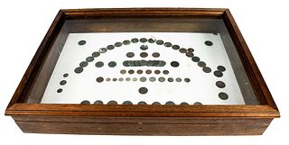 Collection of American Coins in Artifact Box, Excavated in Charleston, S.C. 