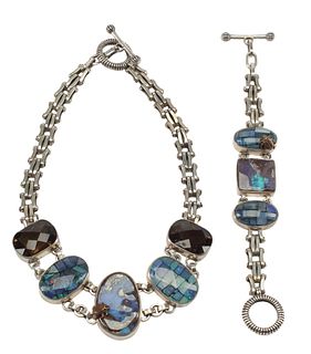 (2) DESIGNER STEPHEN DWECK STERLING ONE-OF-A-KIND JEWELRY SUITE