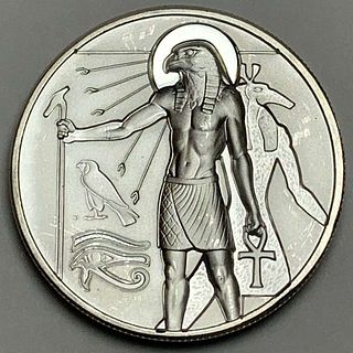 Egyptian Gods Series #7 Horus 2 ozt .999 Silver