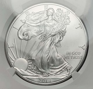 2014(S) American Silver Eagle NGC MS70 Early Releases