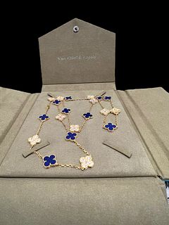 Van Cleef & Arpels Vintage Alhambra long necklace, 20 motifs, Vendome Edition