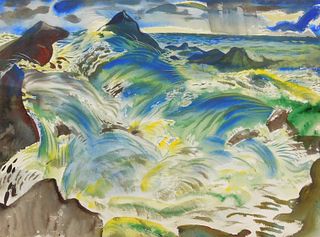 Paul B. Travis (1891-1975) watercolor