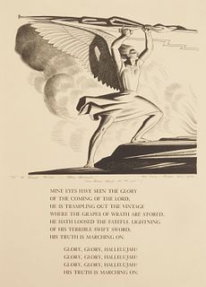 Rockwell Kent (American 1882-1971) lithograph