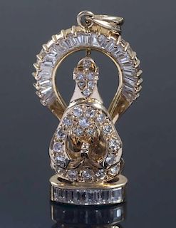 LONI ANDERSON DIAMOND BUDDHA PENDANT