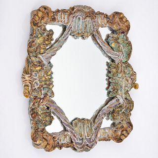 Ceramic Mirror, Manner of Georges Jouve