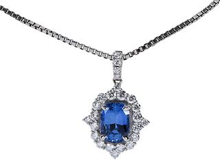 18kt. Sapphire and Diamond Necklace