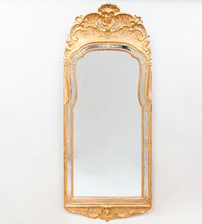 Fine Danish Rococo Giltwood Pier Mirror