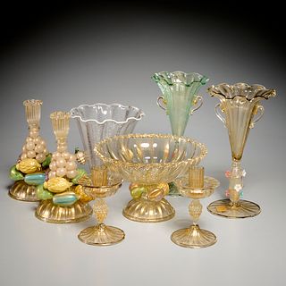 Ercole Barovier, Murano glass tablewares