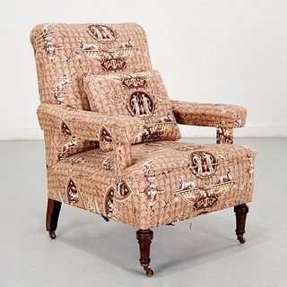 Howard & Sons (attrib) Edwardian lounge chair