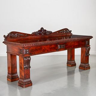 Large William IV mahogany serving table