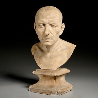 Grand Tour cast stone bust of Cicero