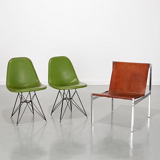 (3) Modern chairs, incl. Herman Miller