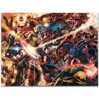 Marvel Comics "New Avengers #50" Numbered Limited Edition Giclee on Canvas by Billy Tan with COA.