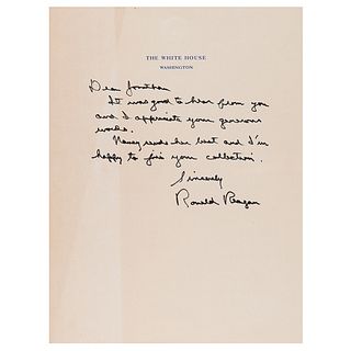 Ronald Reagan Autograph Letter Signed as President to Jonathan Winters