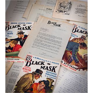Dwight V. Babcock: Black Mask Magazine Correspondence Archive with Editor Joseph Shaw