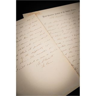 U. S. Grant Writes Secretary of War Edwin M. Stanton, Sending a Petersburg Casualty Report Two Months Before Lee&#39;s Surrender