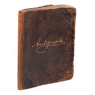 47th Congress Autograph Album with Civil War Officers Rosecrans, Wheeler, Herndon, and Oates