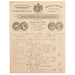 Louis Vuitton Autograph Document Signed - Penned for a Founding Father&#39;s Descendent