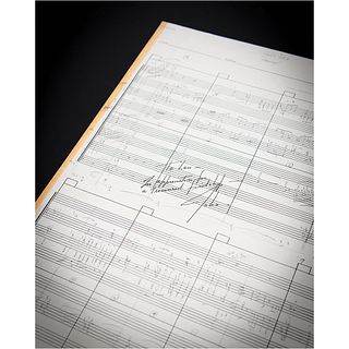Star Wars: John Williams Original Handwritten Music Manuscript for the Opening &#39;Star Wars Main Title&#39; Theme