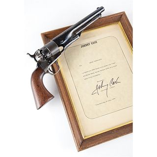 Johnny Cash Cased Civil War Colt Model 1860 Army Revolver Presented to Gene Ferguson of Columbia Records